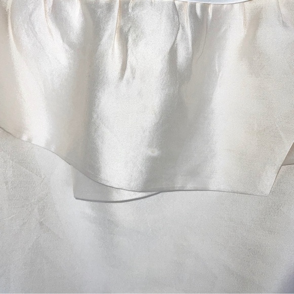 Reiss Off White Cream Peplum Mini Skirt - Size US 4 - Picture 3 of 7